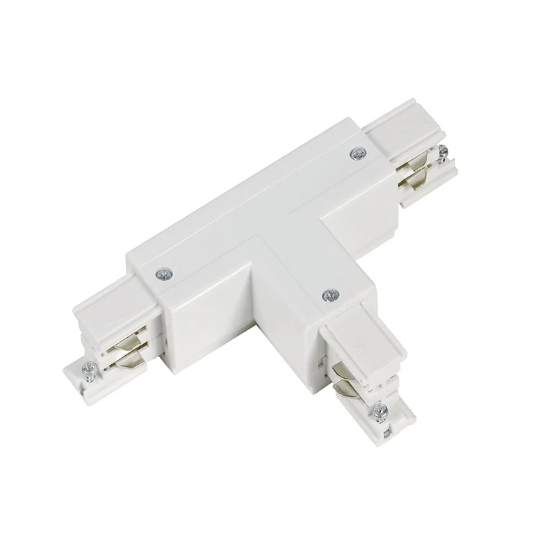 Conector en forma de T para iluminación sobre riel trifásico, izquierda 2, blanco, Pro