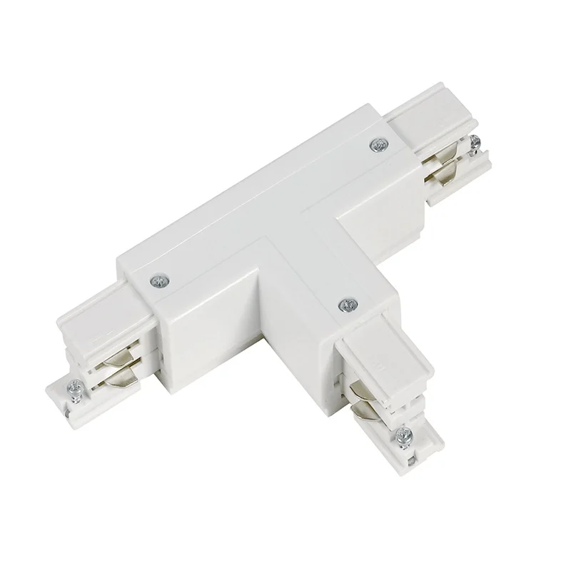 Conector en forma de T para iluminación sobre carril trifásica, derecha 1, blanco, Pro