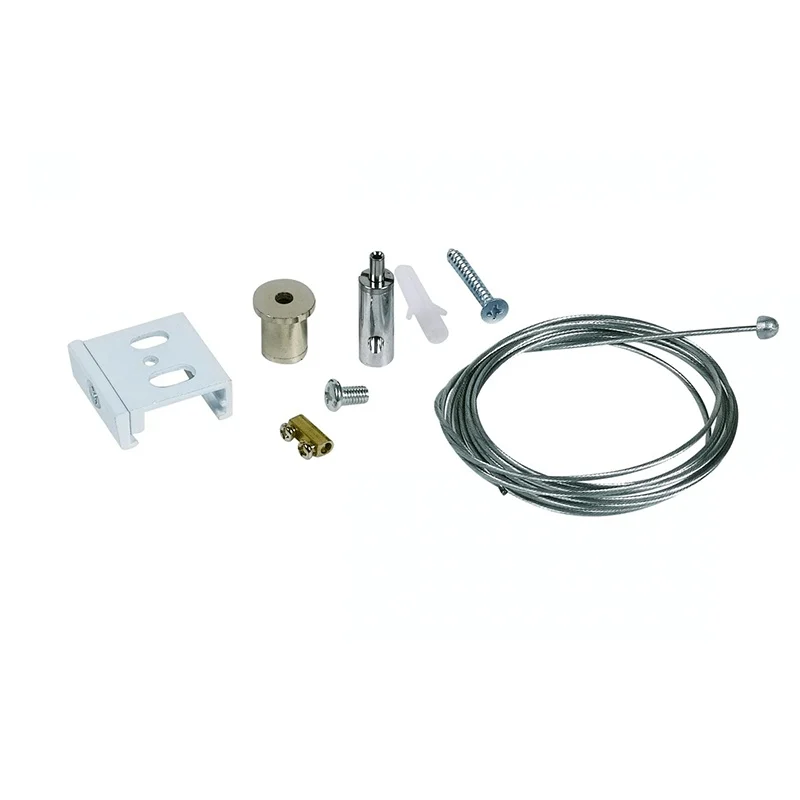 Set colgante para iluminación sobre carril trifásico, 2 metros, blanco, Pro