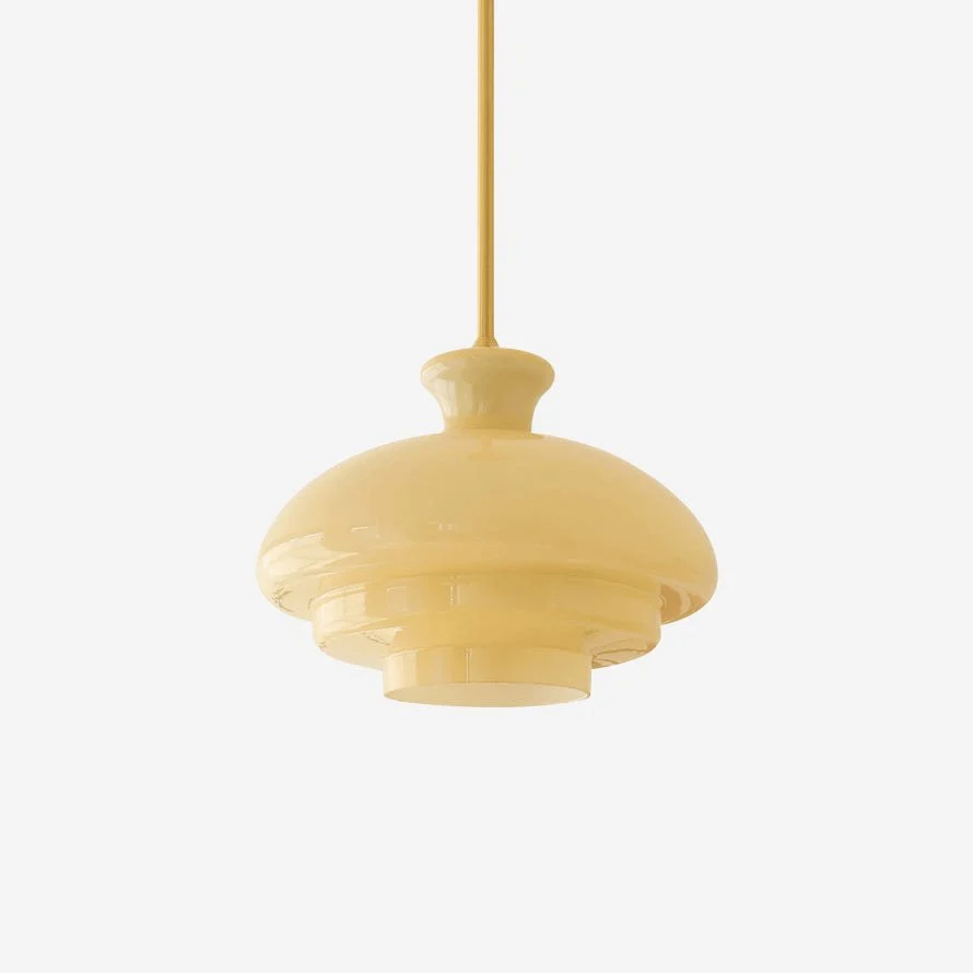 Sunbeam Lámpara Colgante Amarillo Moderno Vidrio