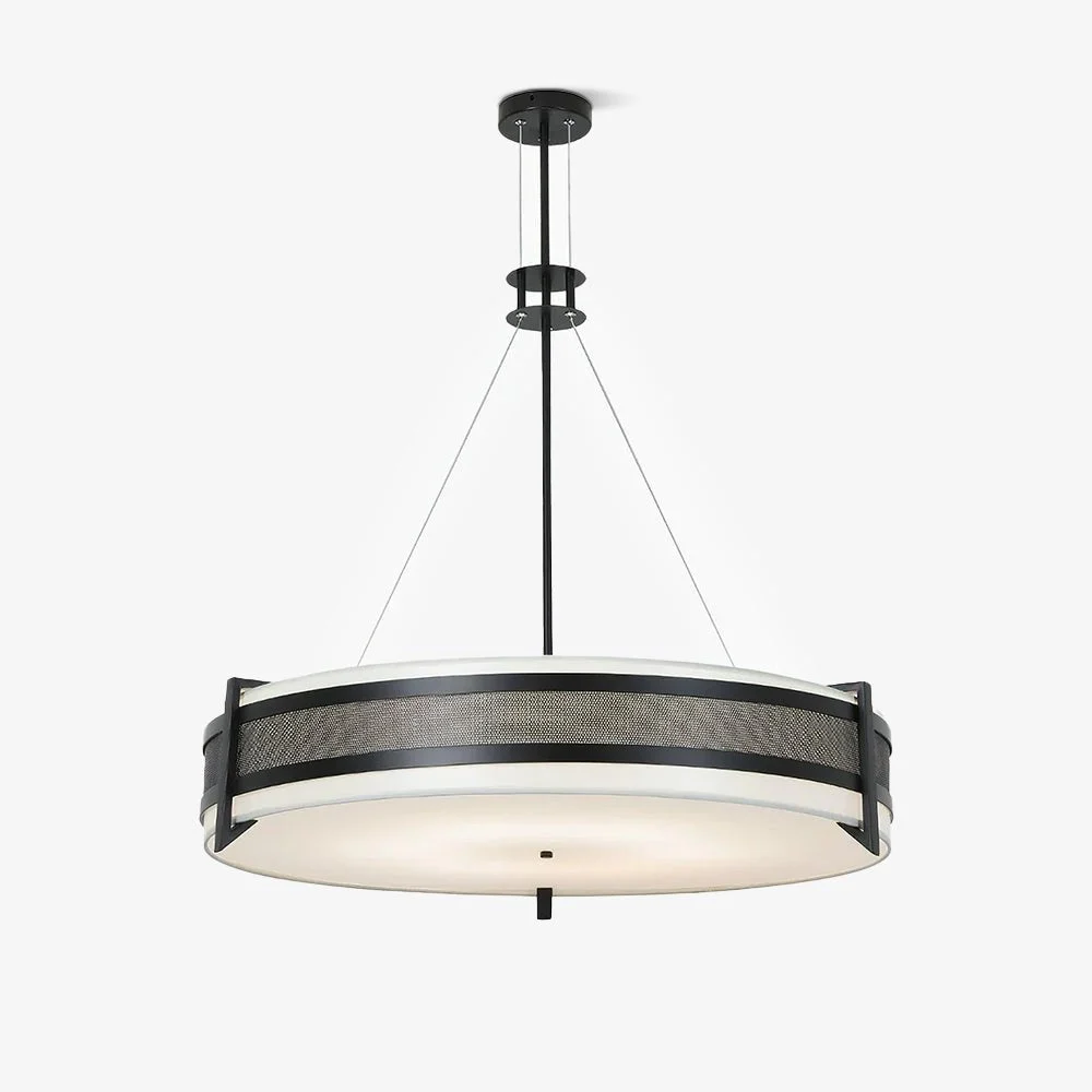 Lustra Chandelier Pedesina de Malla Negra LED