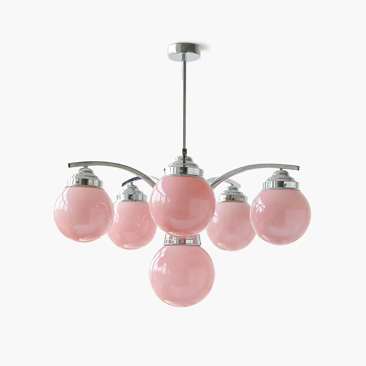 Lustra Lámparas de araña Elegante Moderno Cristal Rosa