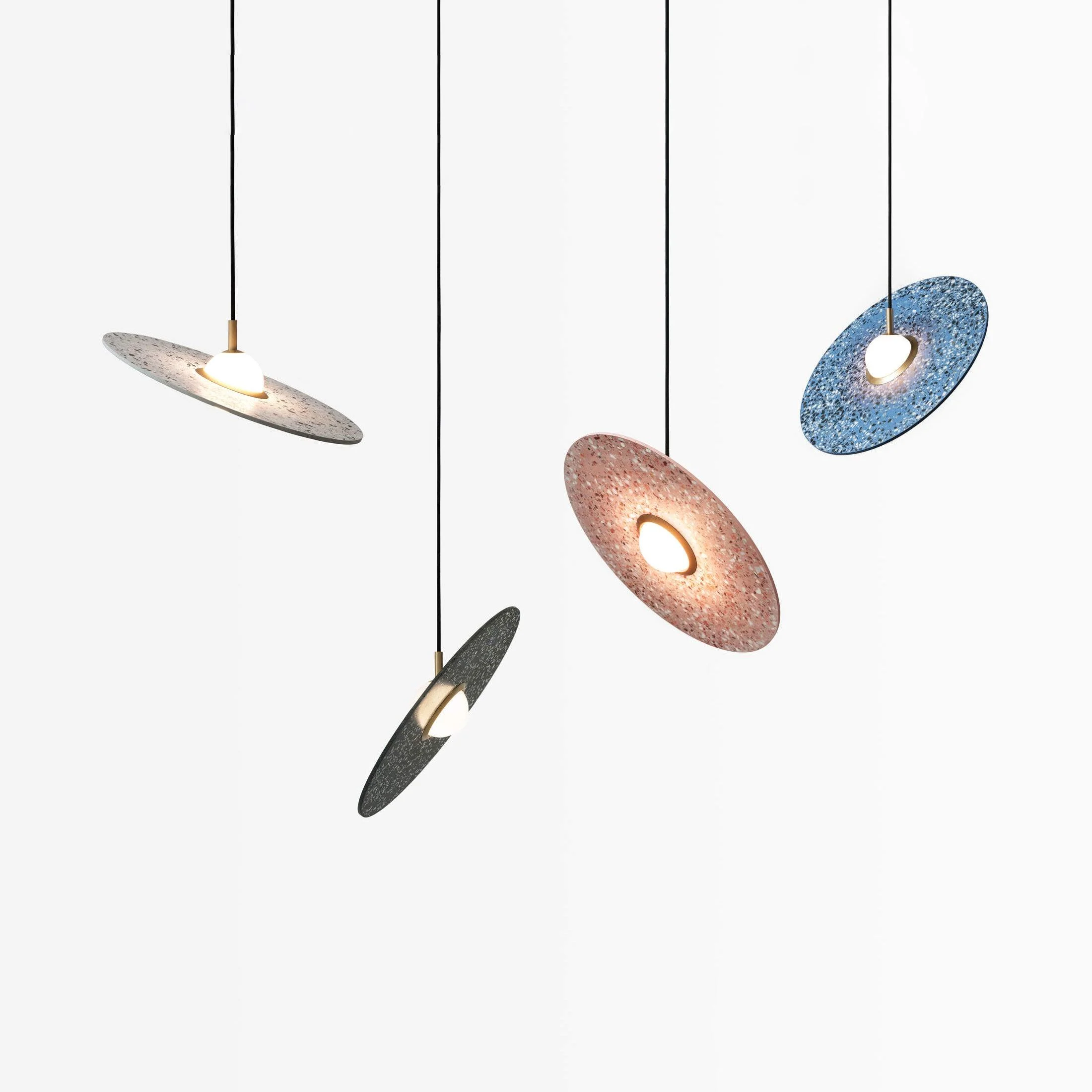 Lustra Lámpara Colgante Moderna Minimalista Terrazzo