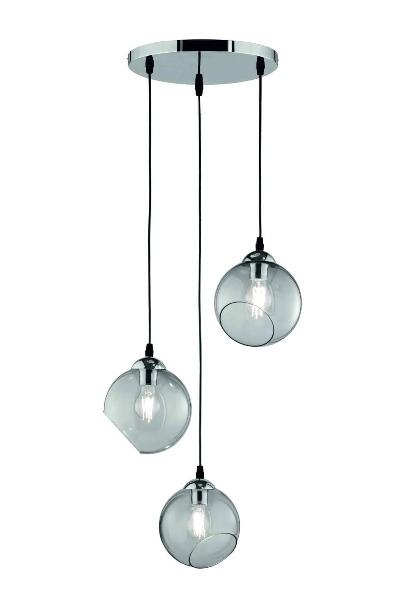 Trio Clooney Lámpara colgante de metal cromo R30073054