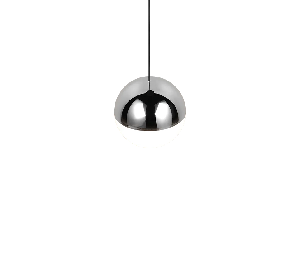 Lámpara de techo colgante Trio Senta LED cromo 4000K 150cm R33551106