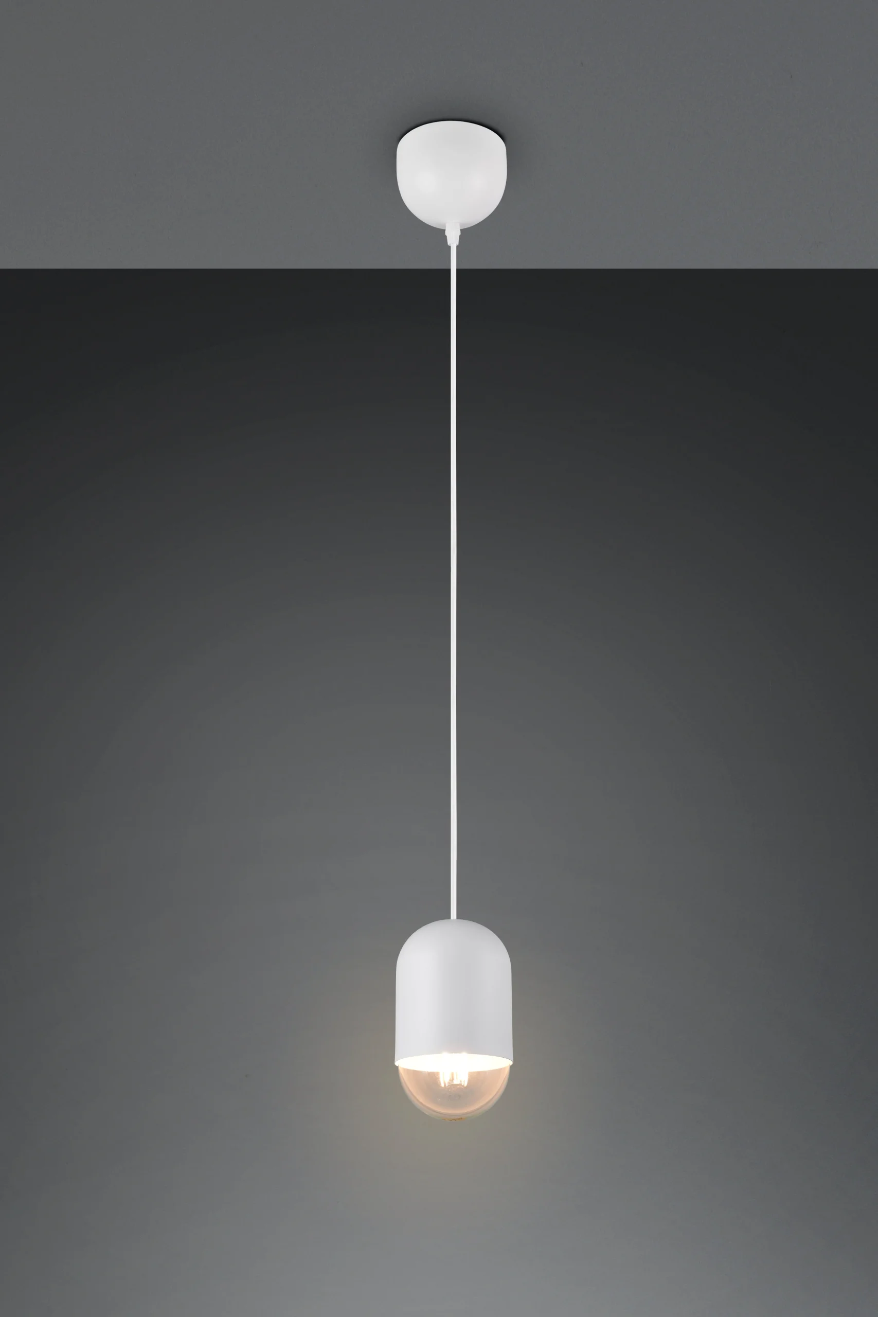 Lámpara de techo colgante Trio Nara LED blanco mate 2700K 150cm R