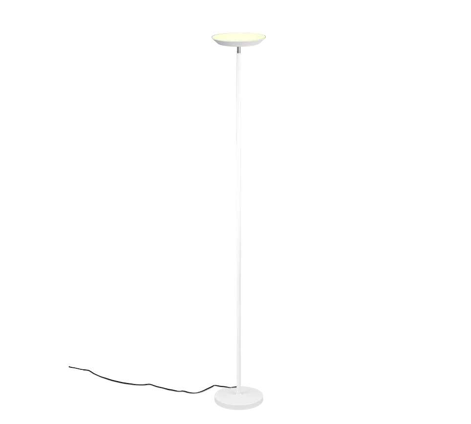 Lámpara de pie Trio Specter LED blanco mate 178cm R