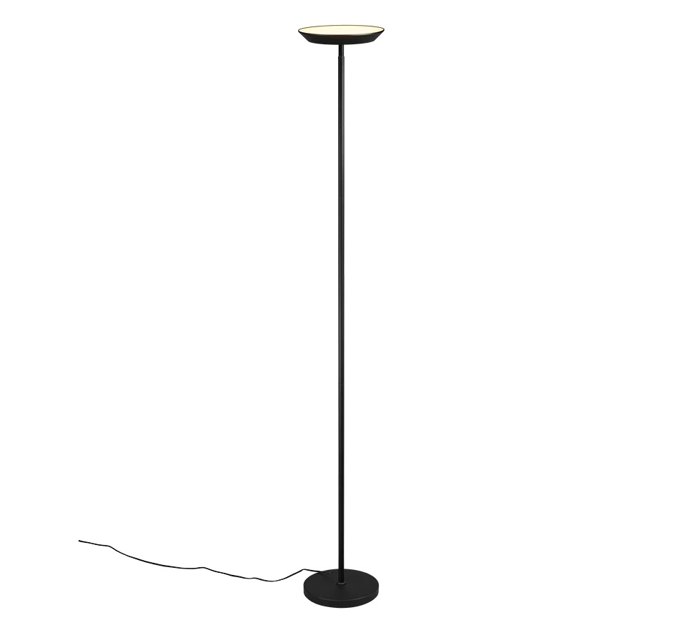 Lámpara de pie Trio Specter LED negro mate 178cm R