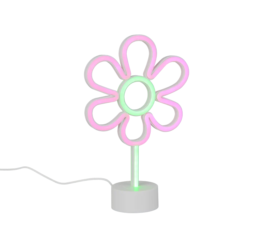 Lámpara de sobremesa Trio Rose LED blanco 31cm R