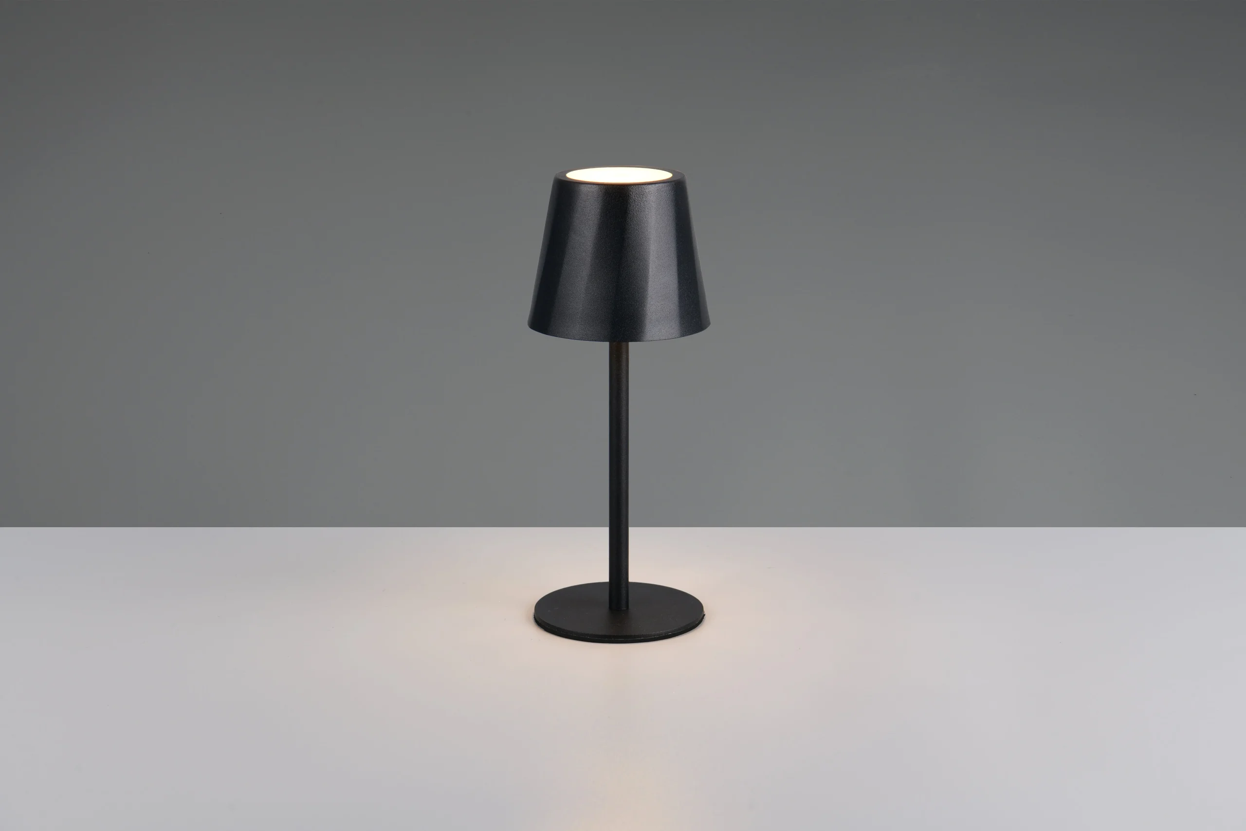 Lámpara de sobremesa Trio Diaz LED negro mate táctil CCT IP44 R