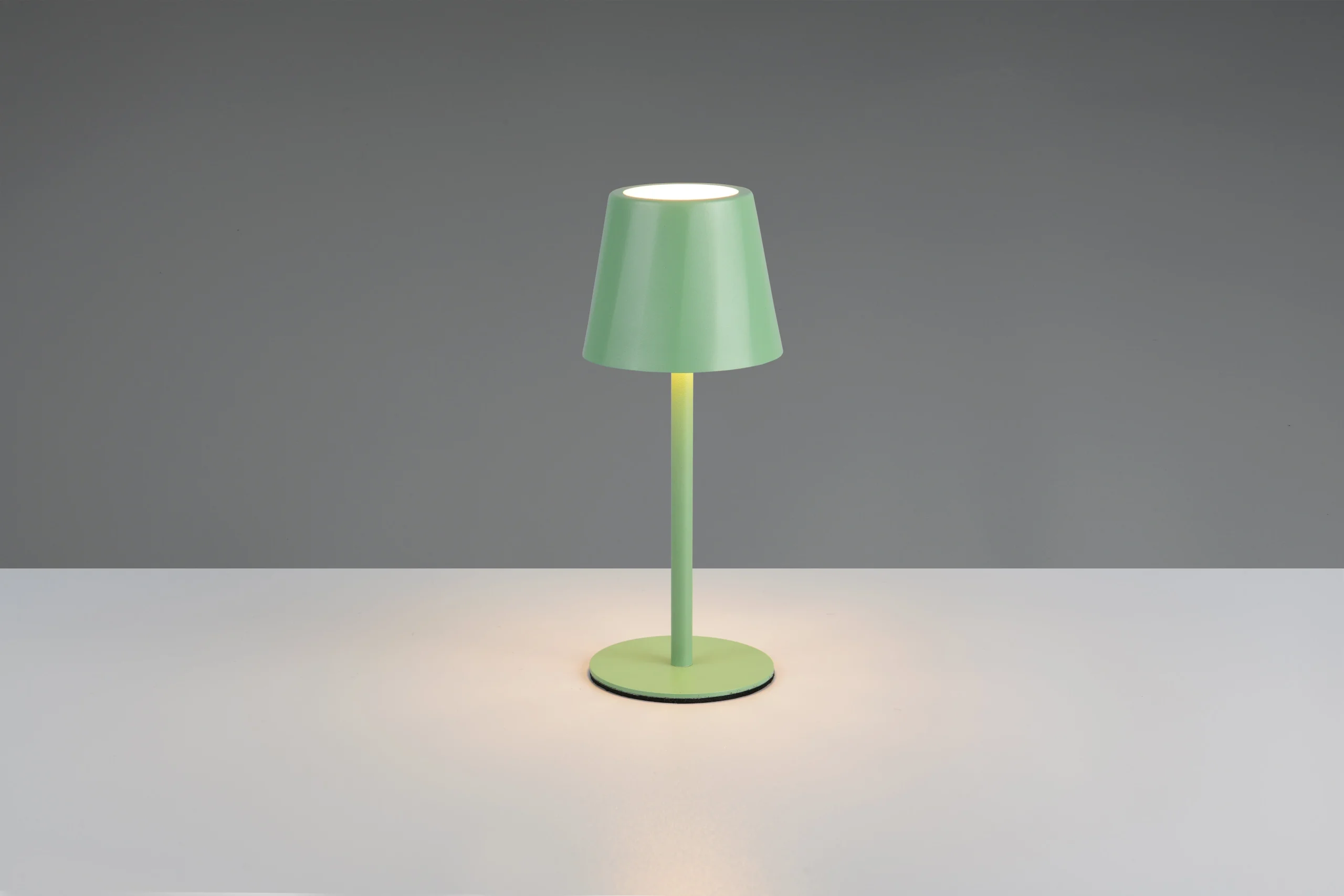 Lámpara de sobremesa Trio Diaz LED pistaziengrün táctil CCT IP44 R
