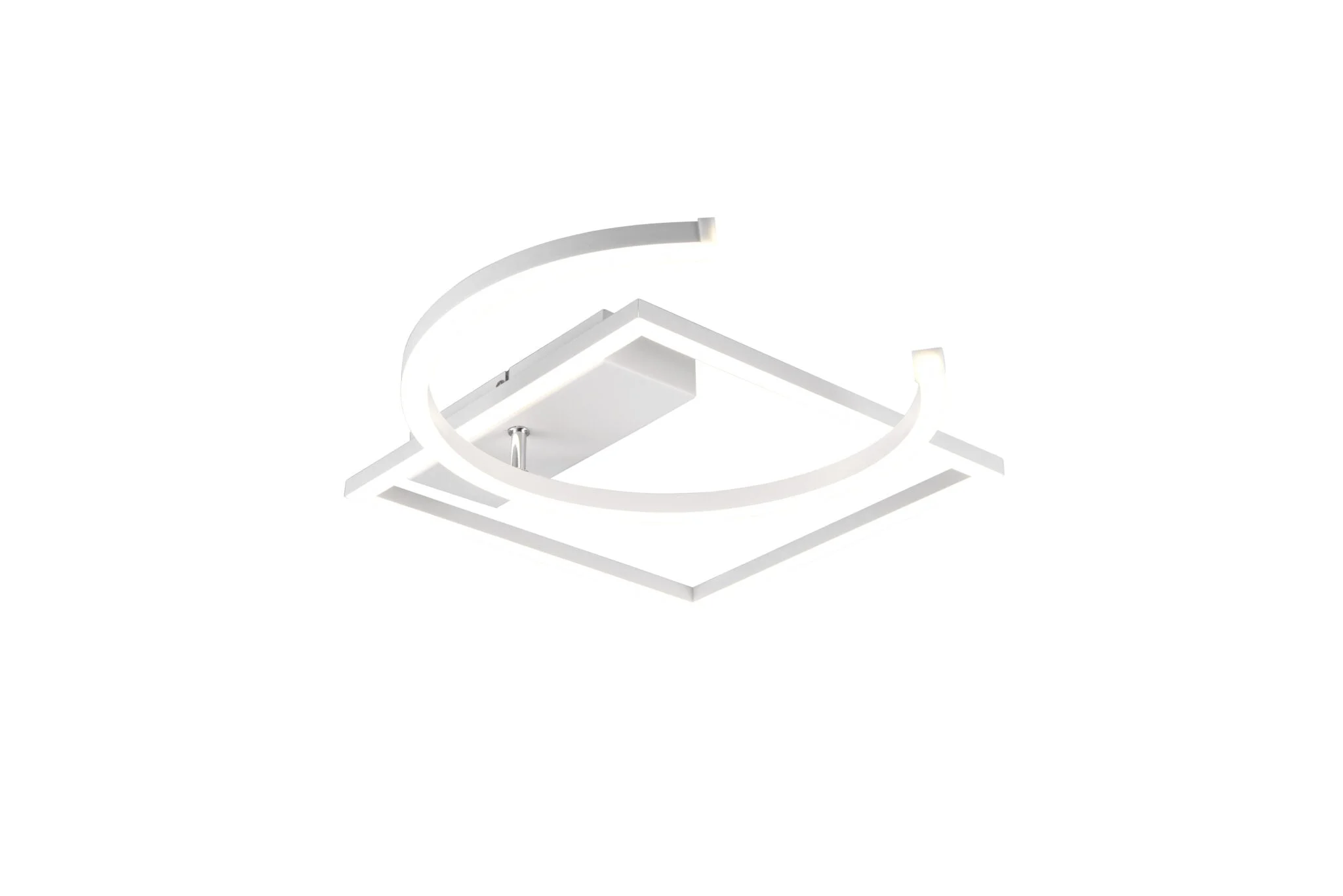 Plafón de techo Trio Pivot LED blanco mate 4000K regulable 42cm R62162131