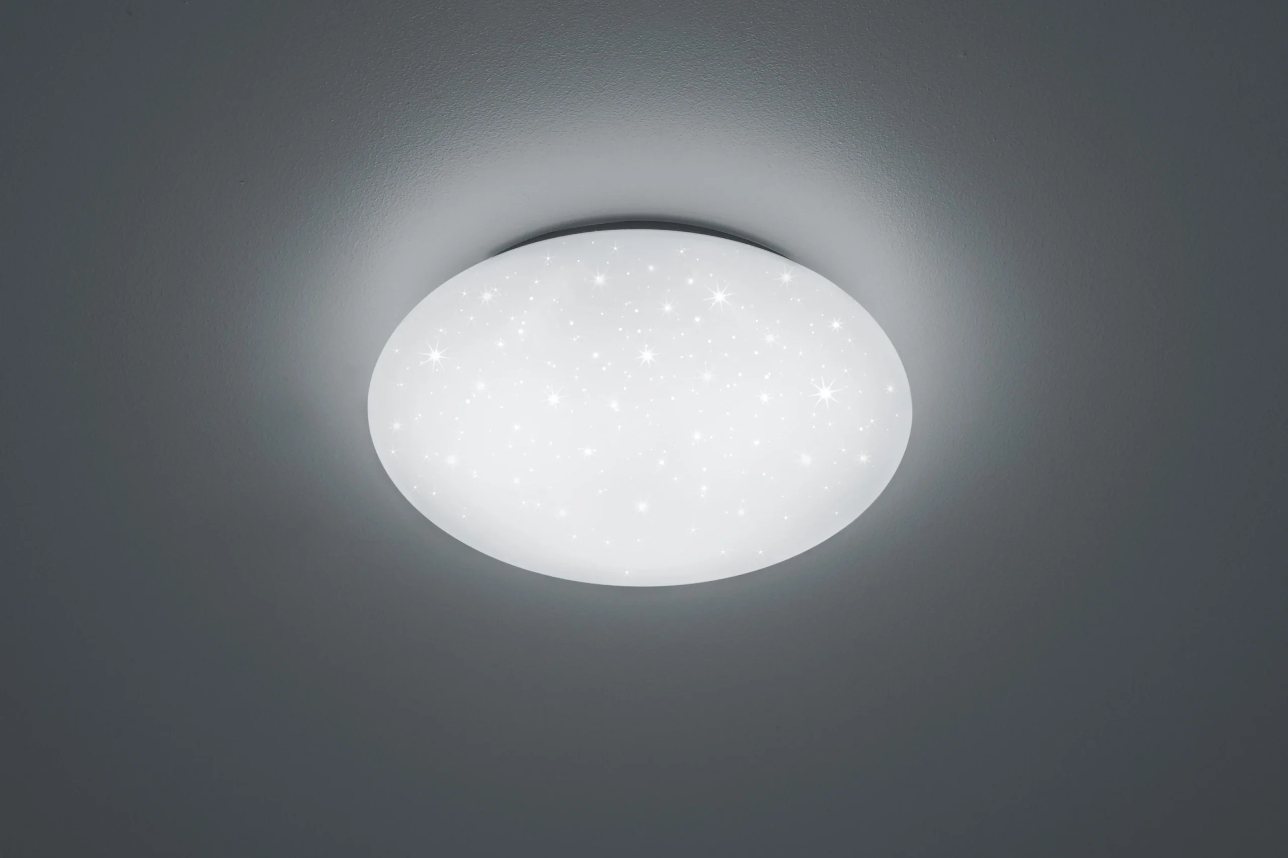 Plafón de baño Trio Putz LED blanco 4000K regulable IP44 Ø37cm R