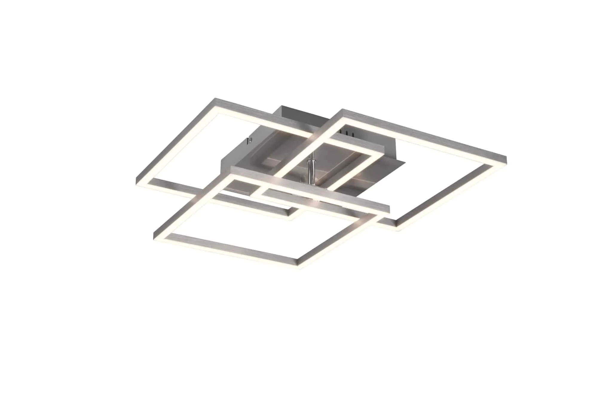 Plafón de techo Trio Mobile LED níquel mate CCT regulable con mando 39cm R62883107