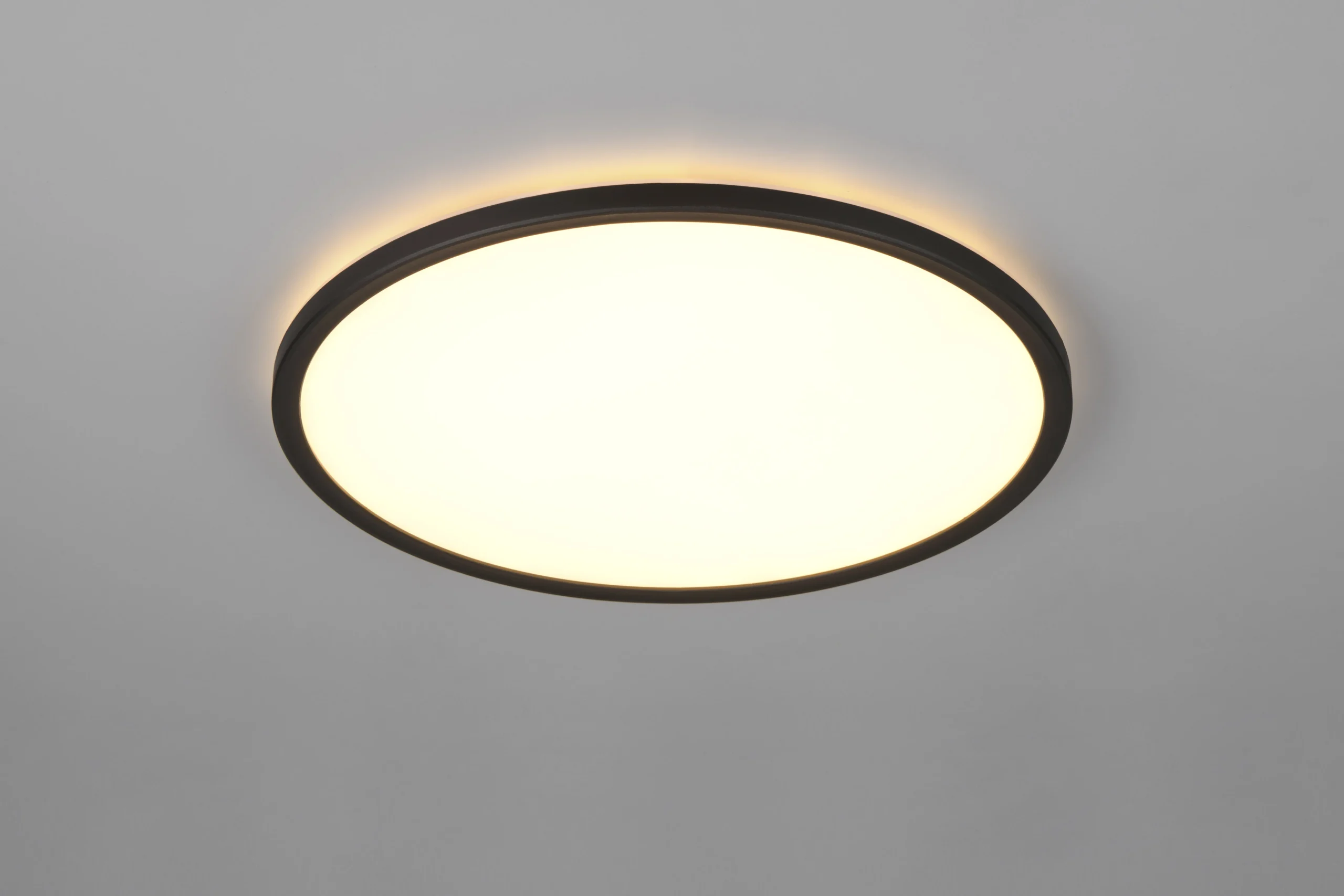 Plafón de techo Trio Joko LED negro CCT Ø42cm R63011902