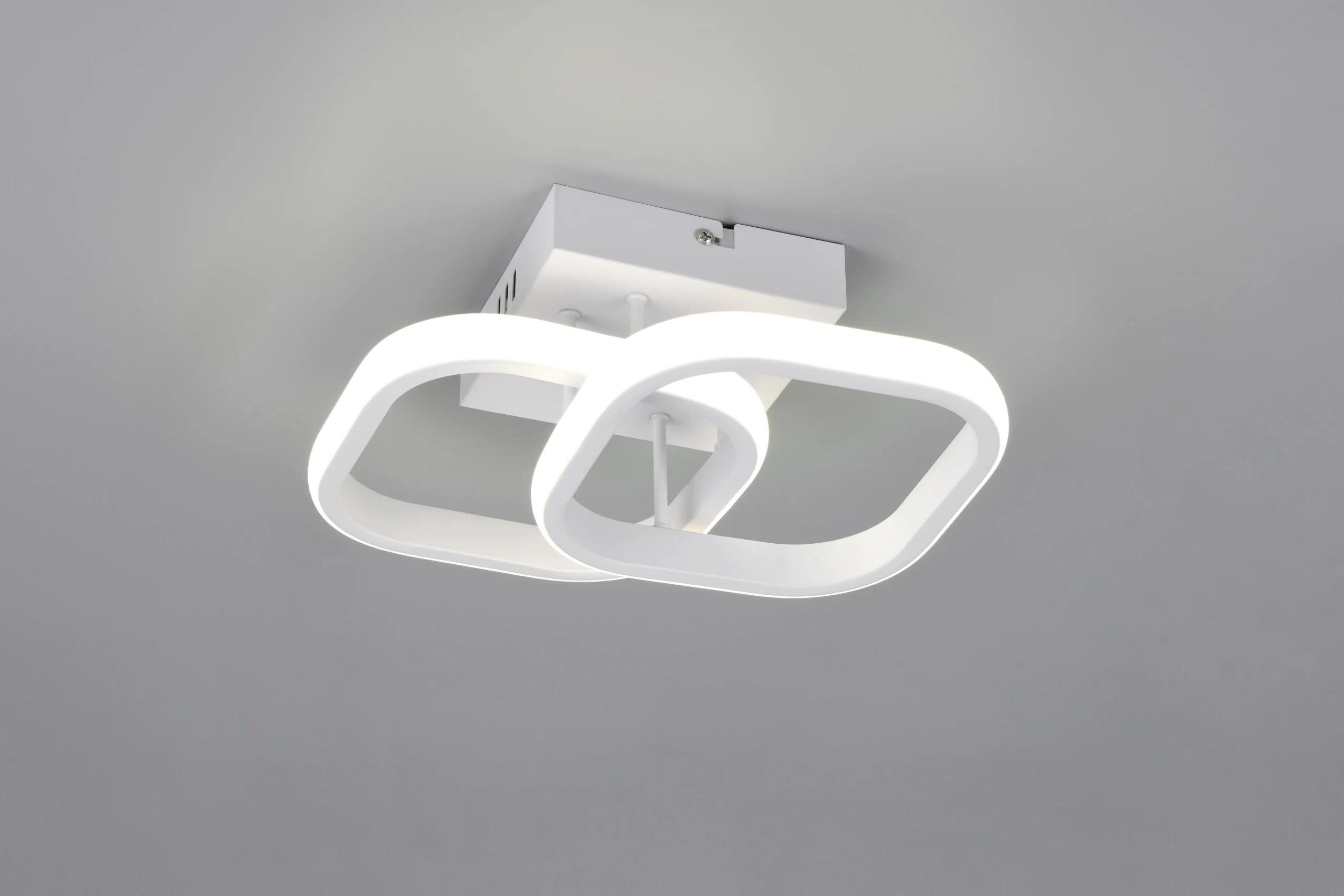 Plafón de techo Trio Kasia LED blanco mate 4000K 24cm R63531931