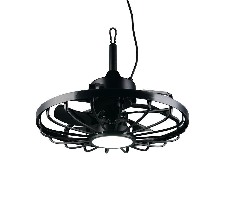 Plafón de techo exterior Trio Oslo LED negro CCT IP44 Ø51cm R