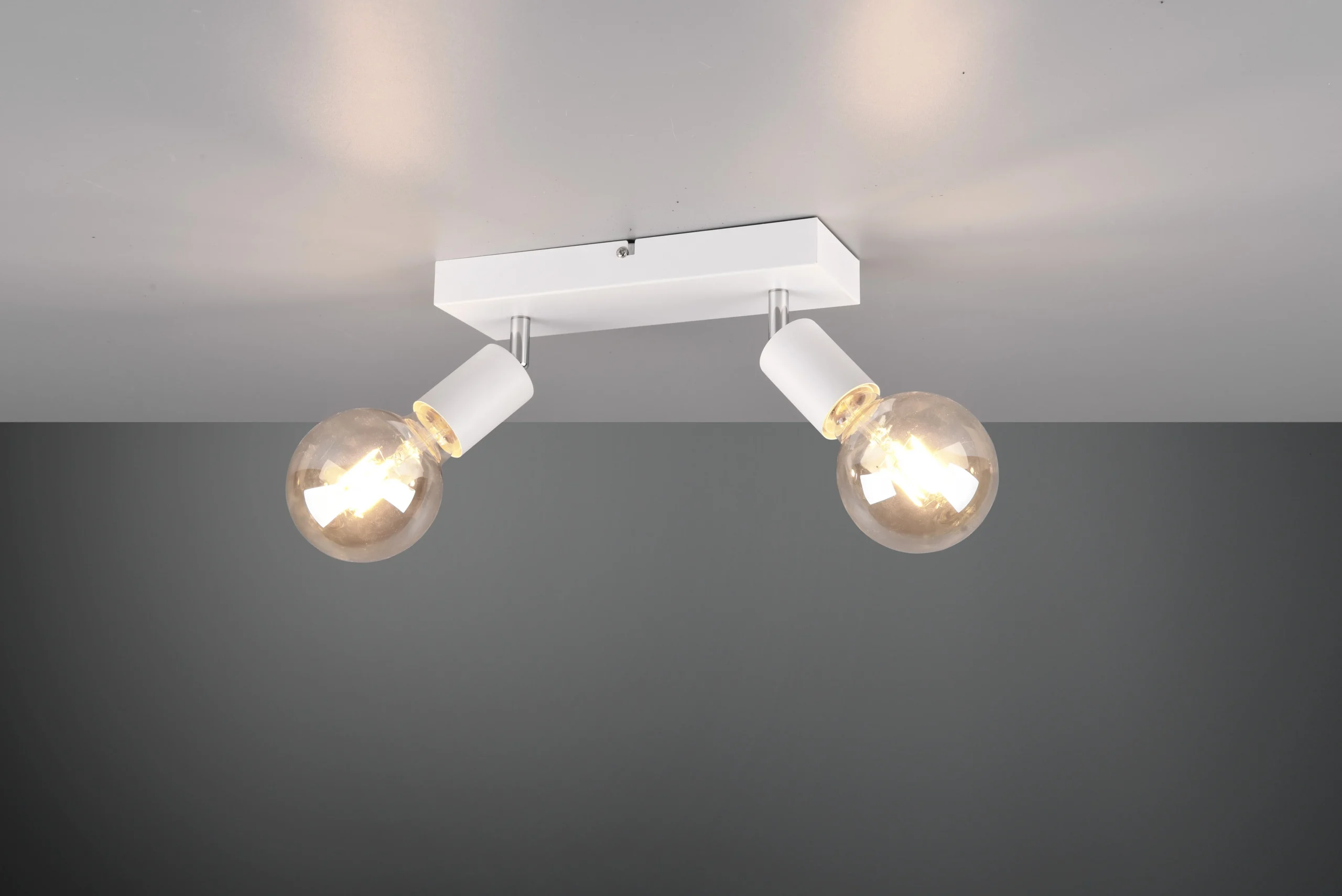 Foco Trio Vannes 2 luces blanco mate R80182031