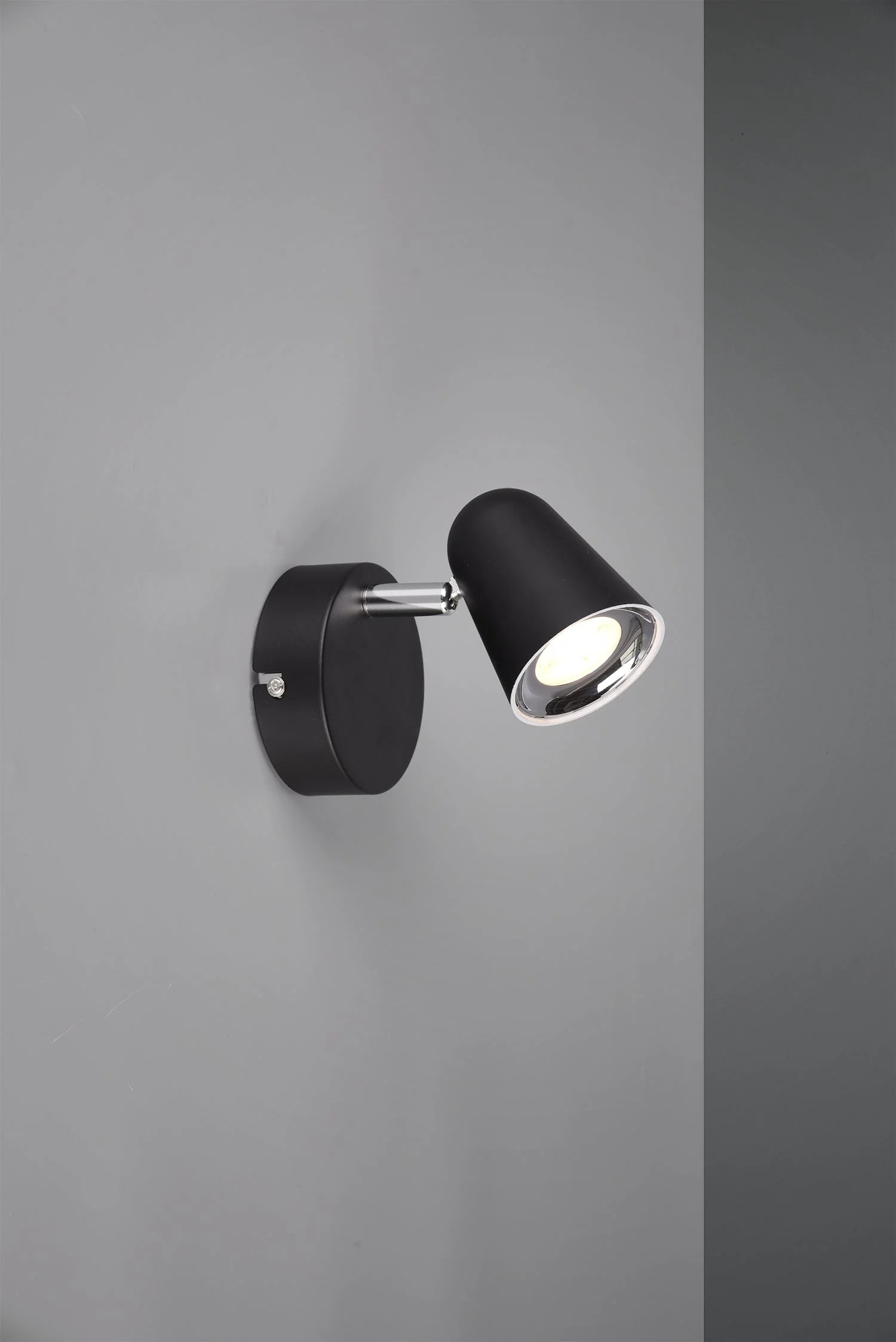 Foco Trio Toulouse LED negro mate 3000K regulable 9cm R