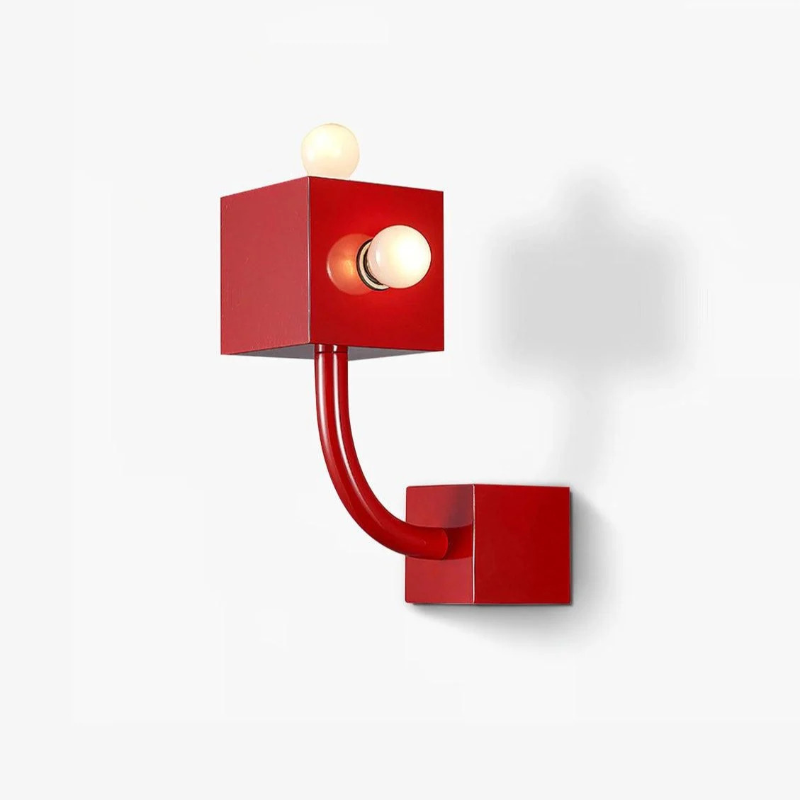 Alanna Aplique de pared Creatividad Rojo Cubo