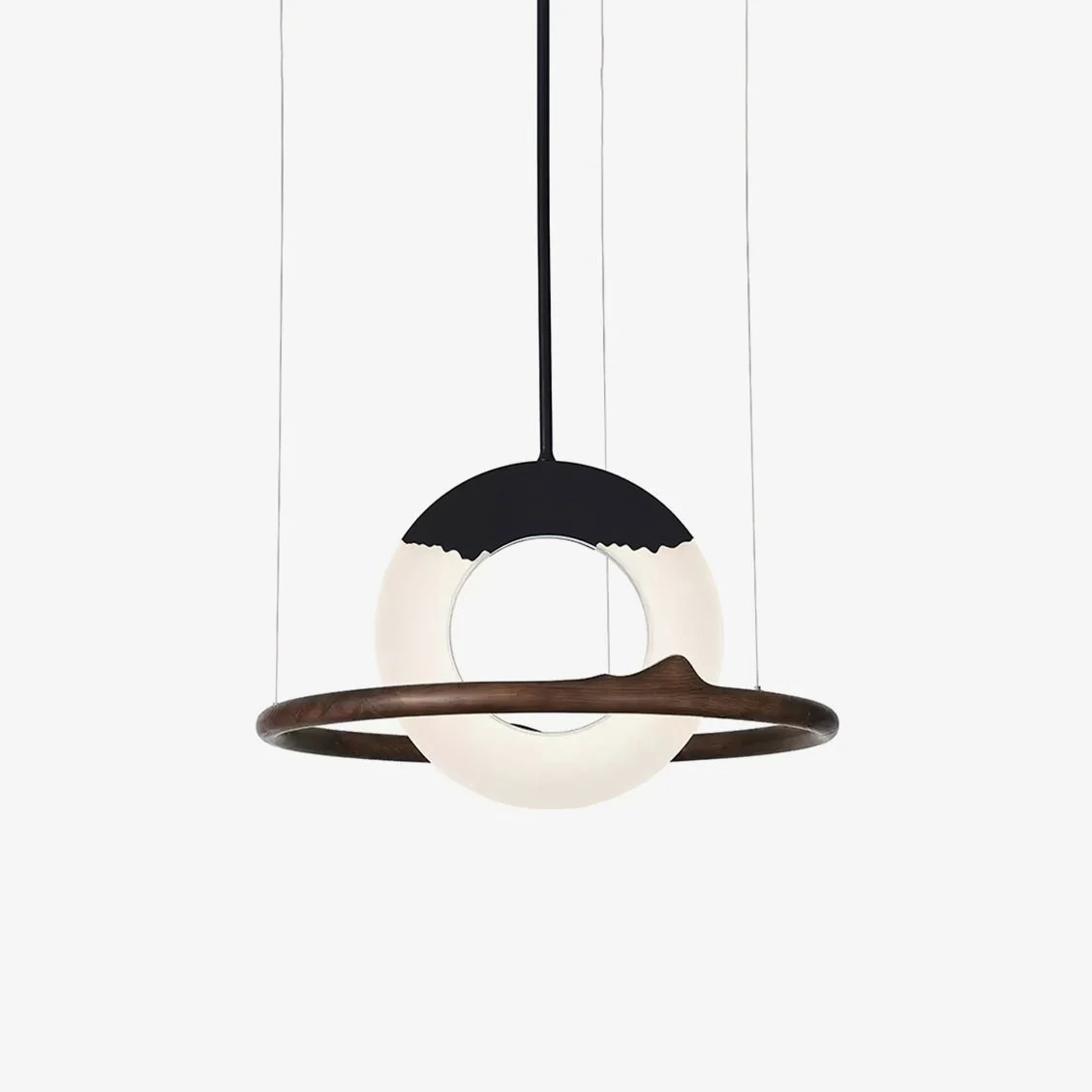 Mytalan Lámpara Colgante Circular de Madera
