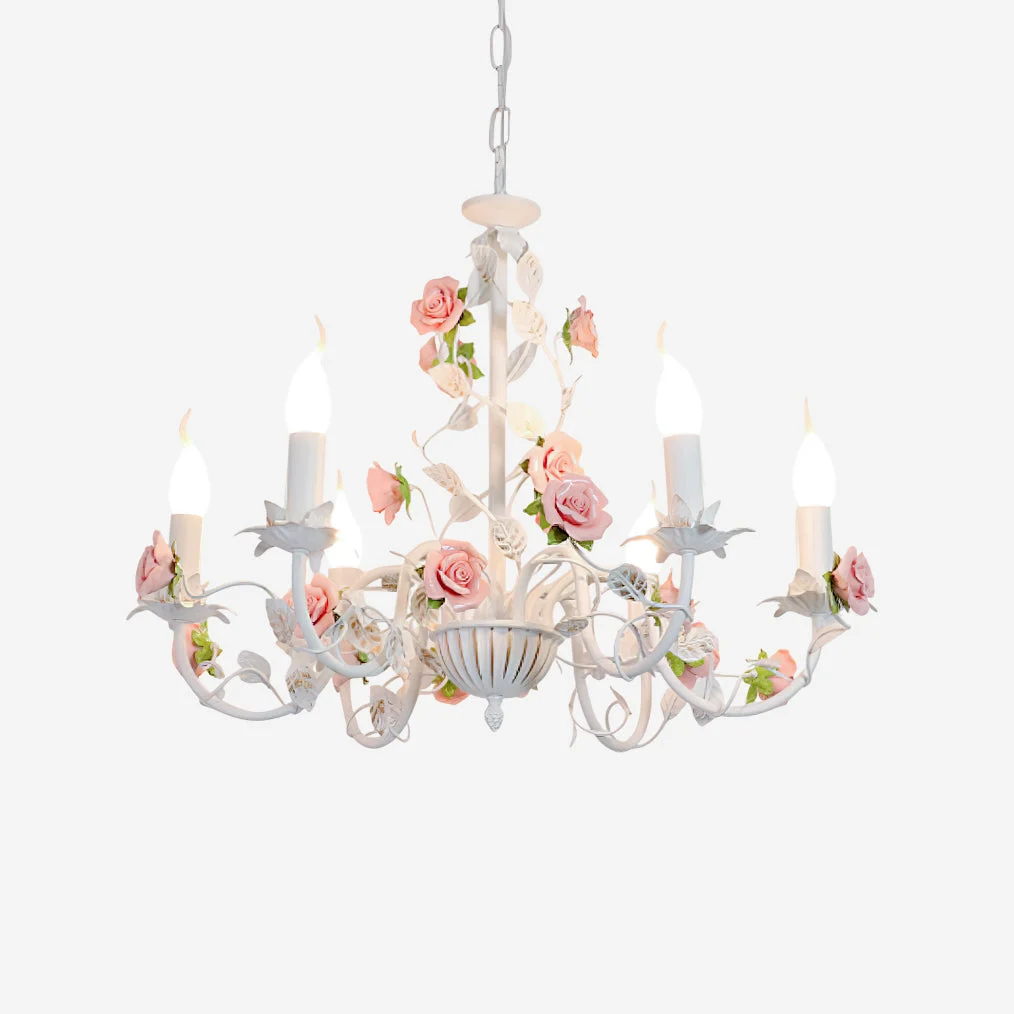 Evelisse Vintage Blanco Araña De Luces