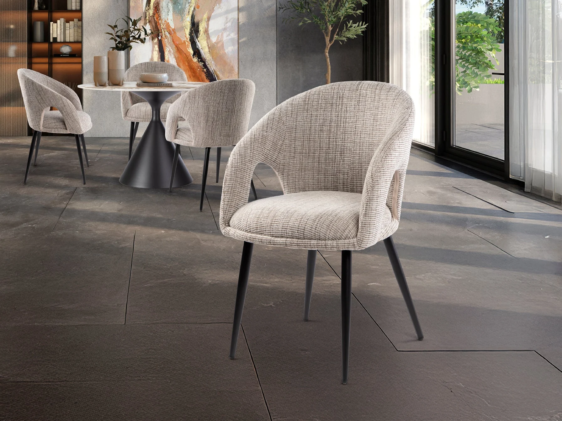 Silla Schuller Koala Negro jaspeado 692359