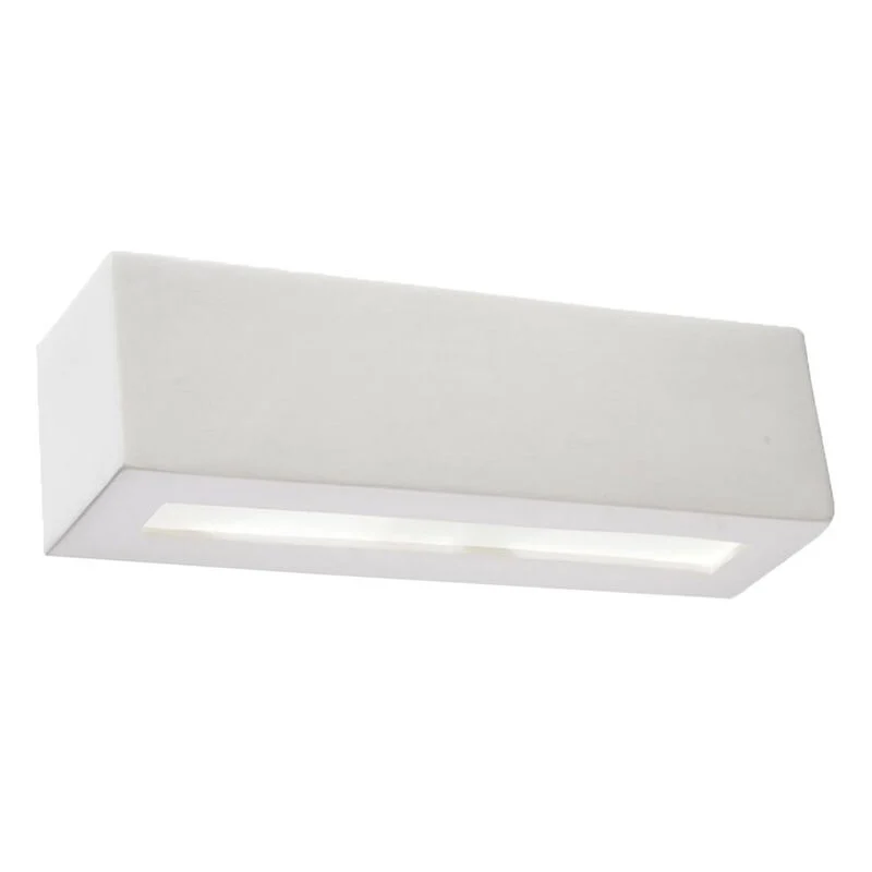 Aplique up down de vidrio blanco, Emmaly