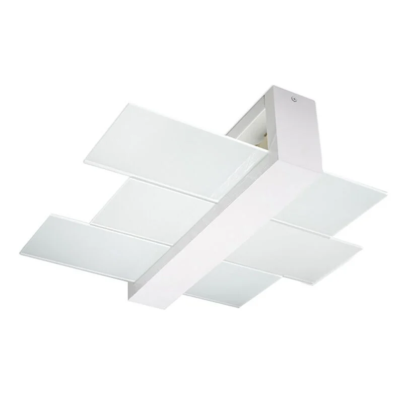 Lámpara de techo de vidrio blanca, Fouzia