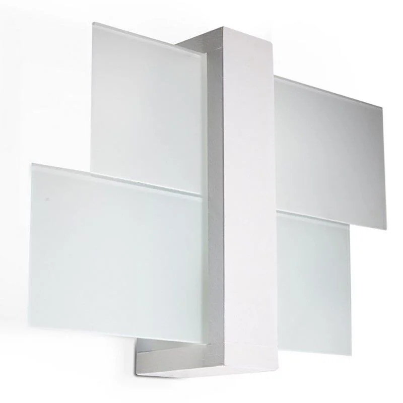 Aplique de vidrio blanco, Fouzia