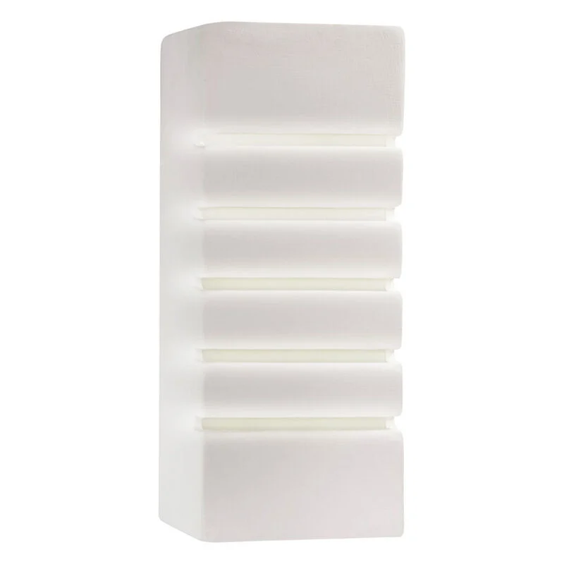 Aplique up down de vidrio blanco, Lysan