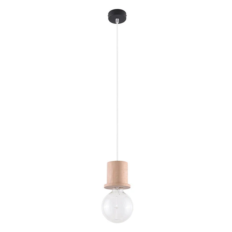 Lámpara colgante de madera marrón, Gaelle