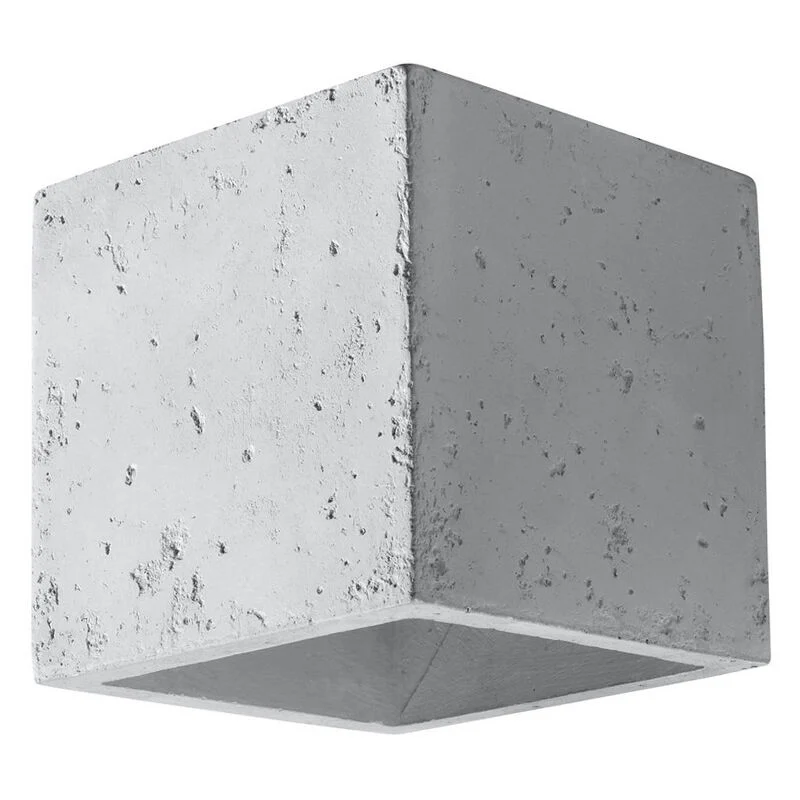 Aplique up down de cemento gris, Andro