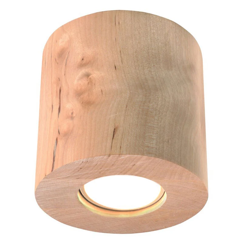 Aplique de techo de madera marrón, Amely