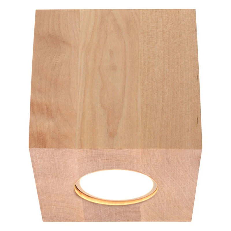 Aplique de techo de madera marrón, Andro