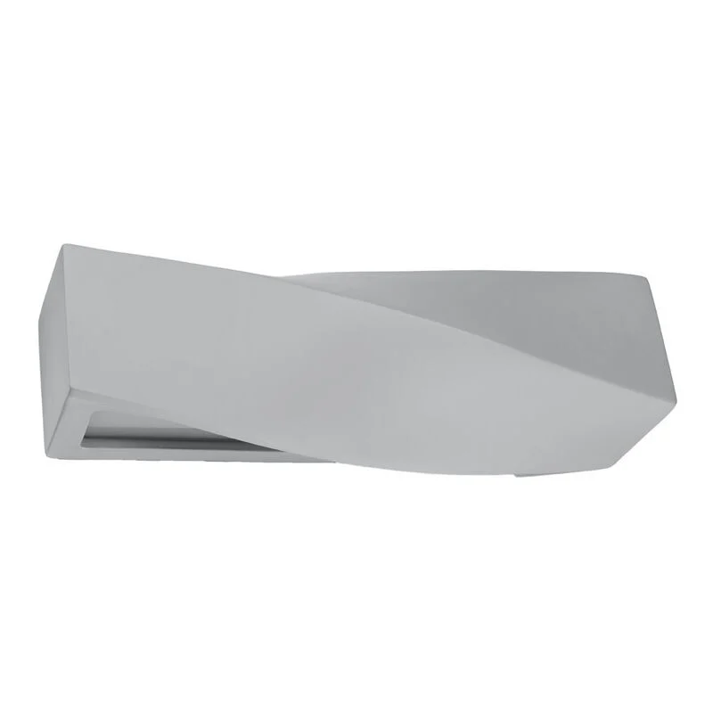 Aplique up down de vidrio gris, Annick