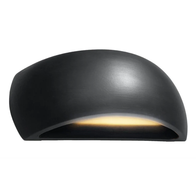 Aplique up down de vidrio negro, Laurenz