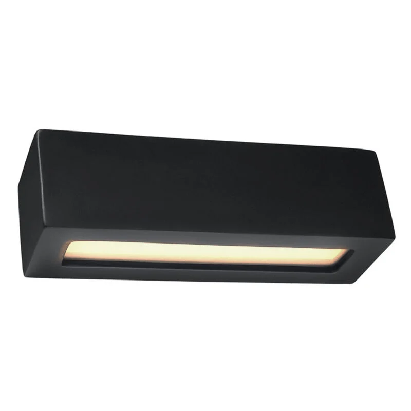Aplique up down de vidrio negro, Emmaly