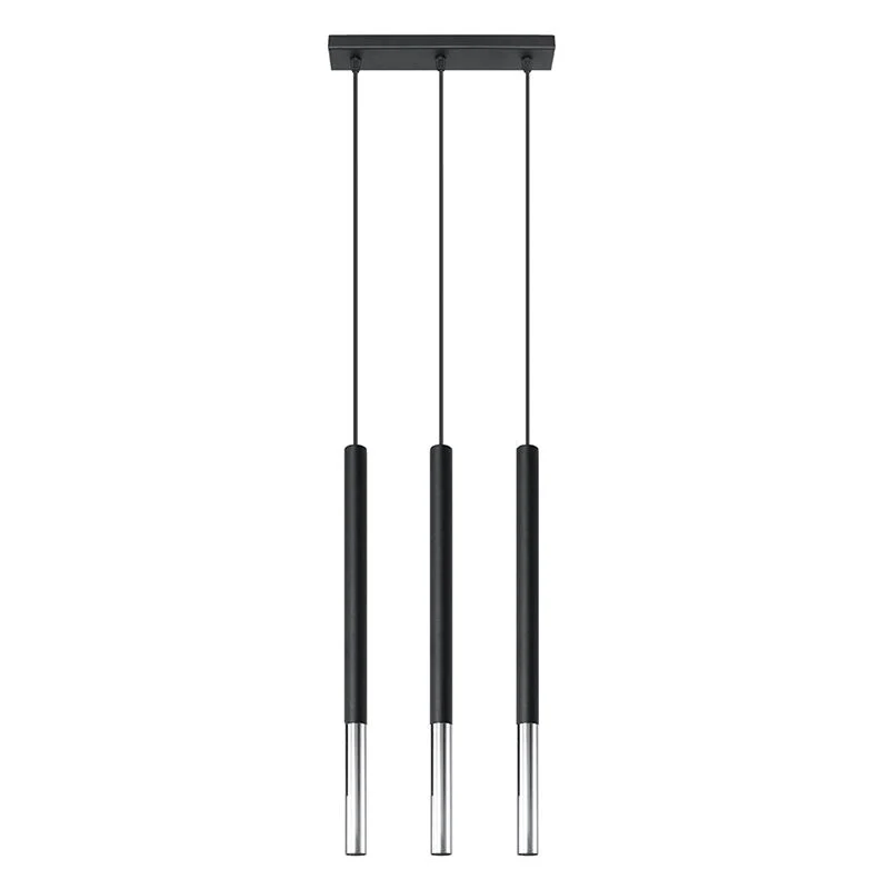 Lámpara colgante de aluminio cromada, Ilonca