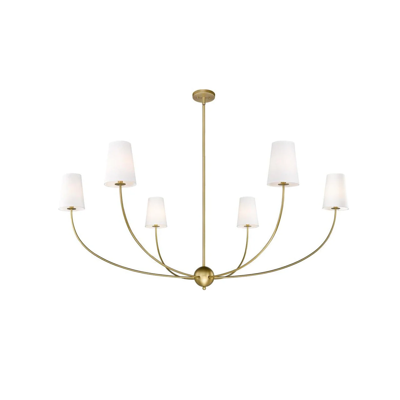 Vetheisra Lámparas de araña Industrial Vintage Latón y Tela