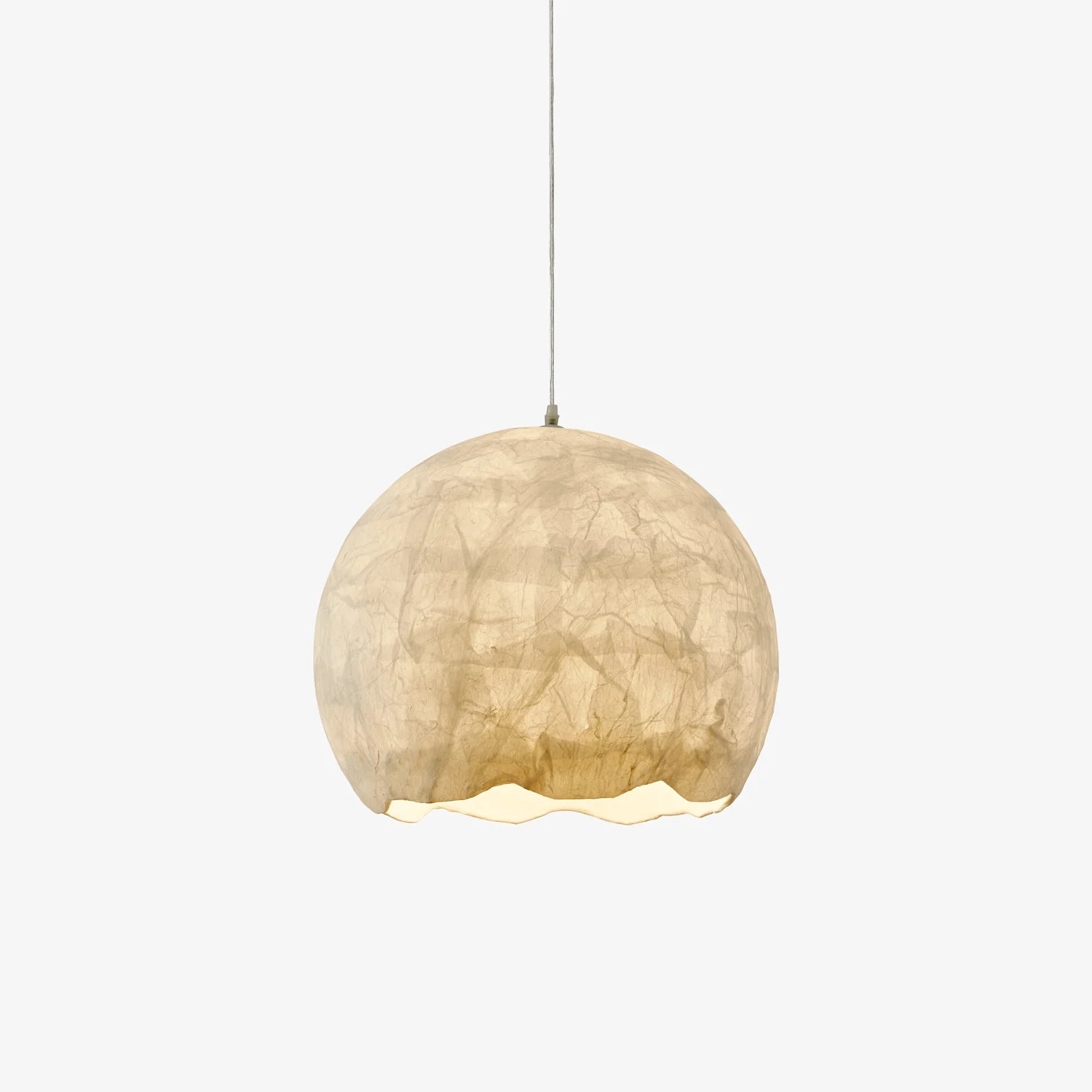 Nest Lámpara Colgante Interior Blanco Seda Orgánica