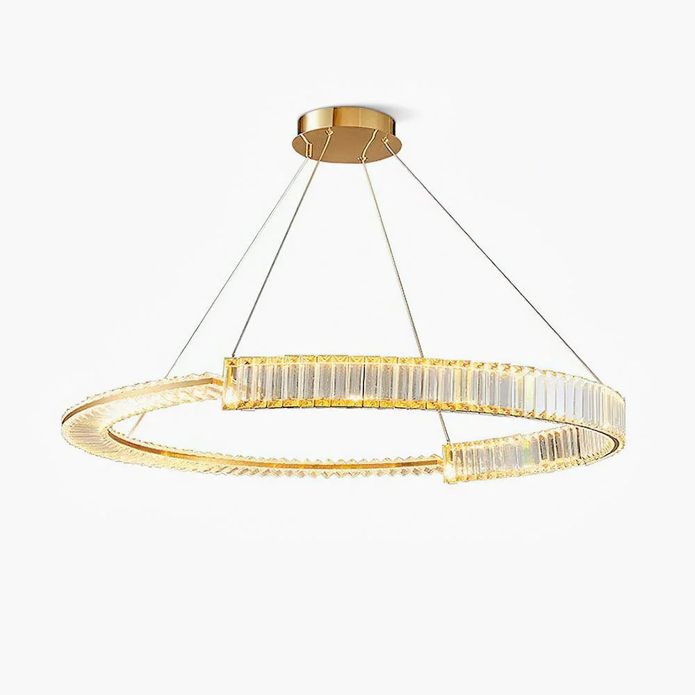 Lustra Chandelier Stella de Anillo de Cristal LED