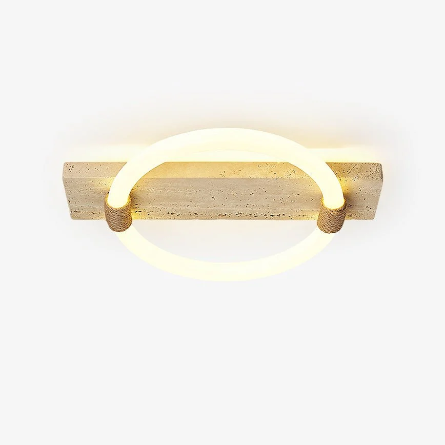 Elmaryra Anillado Travertino Pared Luz