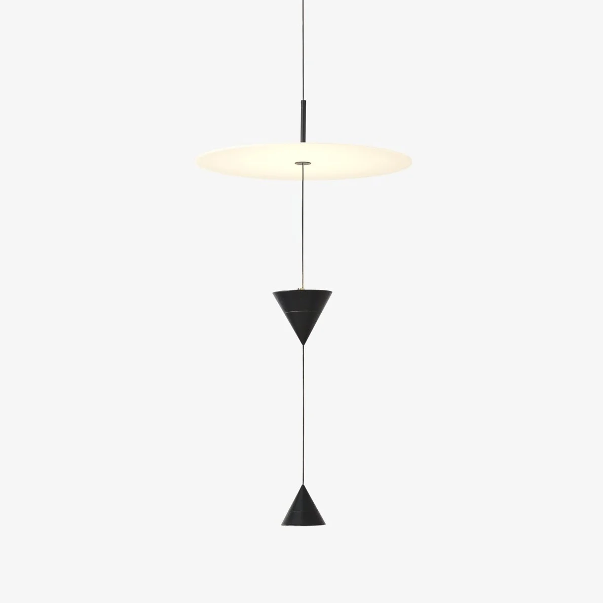 Vortex Lámpara Colgante Blanco Minimalista Acrílico