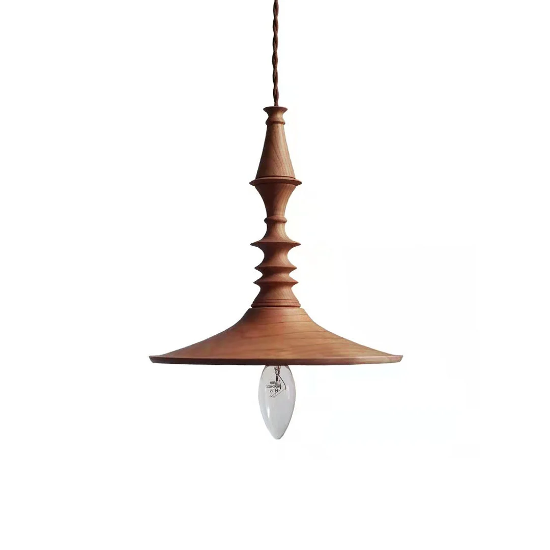 Iraeiel Lámpara Colgante Madera Vintage Minimalista
