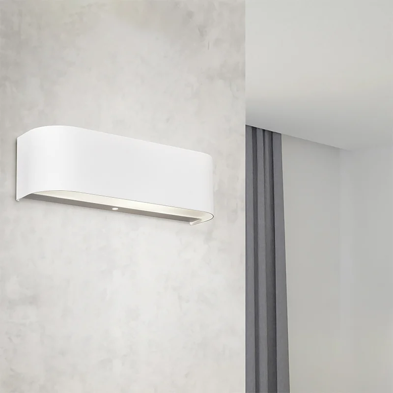 Aplique up down de vidrio blanco, Tomaso, 3,1W, 3000K LED