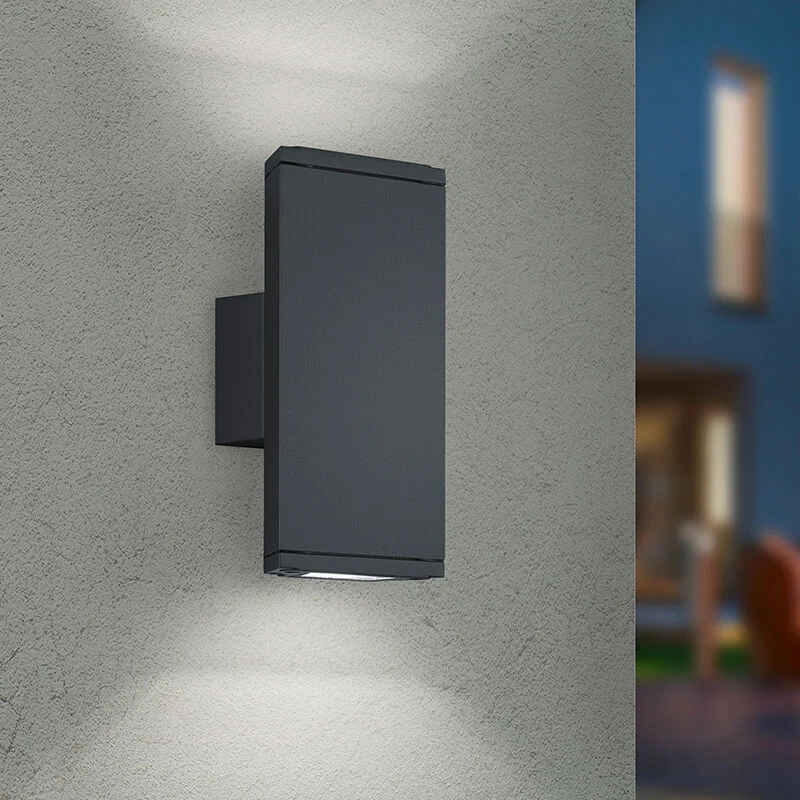 Lámpara exterior de aluminio antracita, Teresa, 3W, 3000K LED, IP54