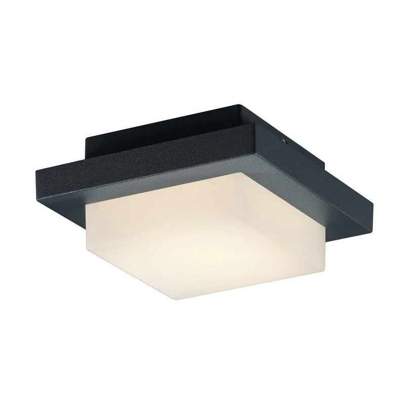 Lámpara exterior de aluminio antracita, Bletchley, 3,5W, 3000K LED, IP54