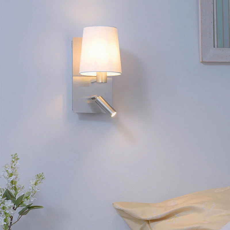 Aplique diseño níquel, Soro, 40W, 3000K LED, con interruptor