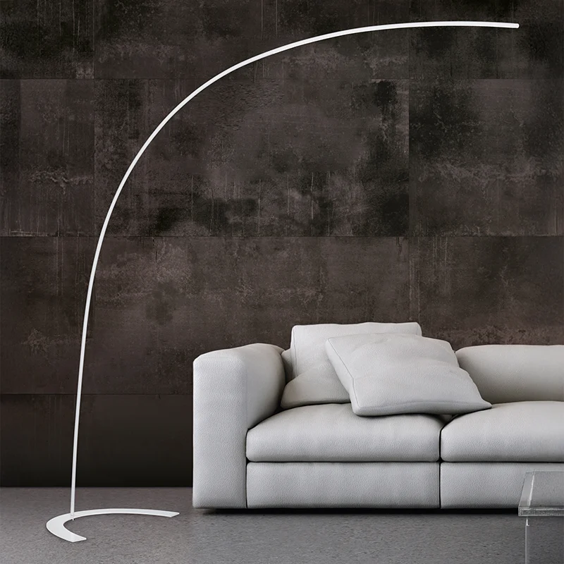 Lámpara de arco moderna blanca, Libro, 18W, 3000K LED, con interruptor